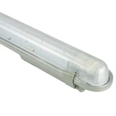 1*18W Sinlge Version 5 Year Warranty PC Transparent Cover for T8 LED Tube IP65 Ik08 LED Waterproof Corrosion-Proof Tri-Proof Lighting Fixture