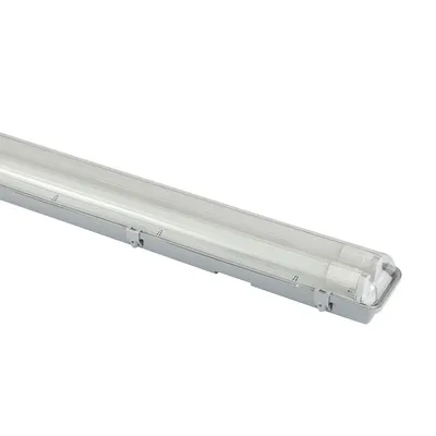 IP65 Linkable LED Waterproof T8 T5 Double Tube Light Fixture