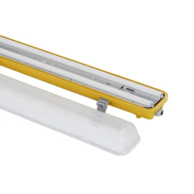 Yellow Base Industrial Lighting IP65 LED Tri-Proof Vapor Tight Lighting Dust-Proof Light